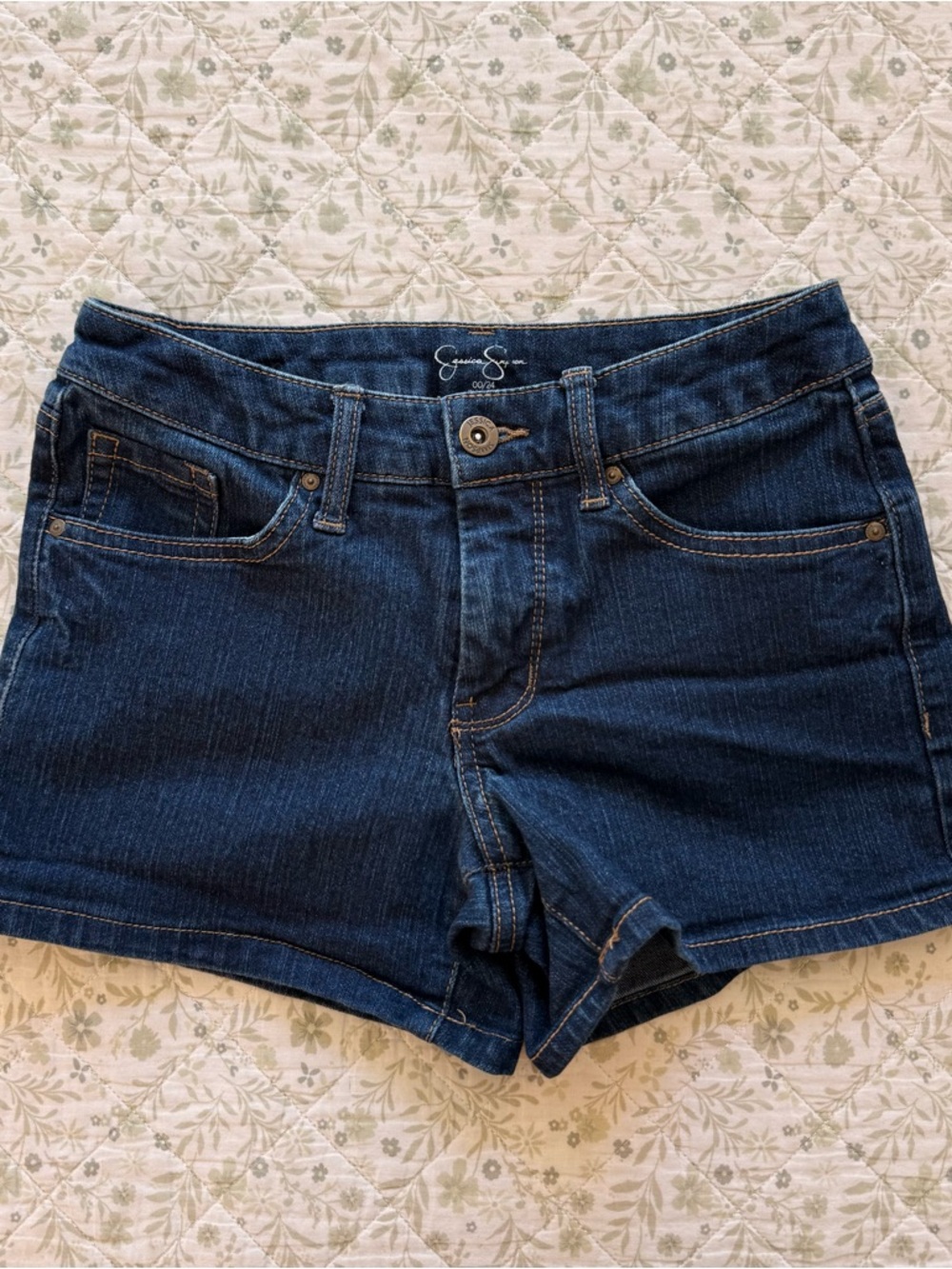 Jessica Simpson low rise denim mini shorts